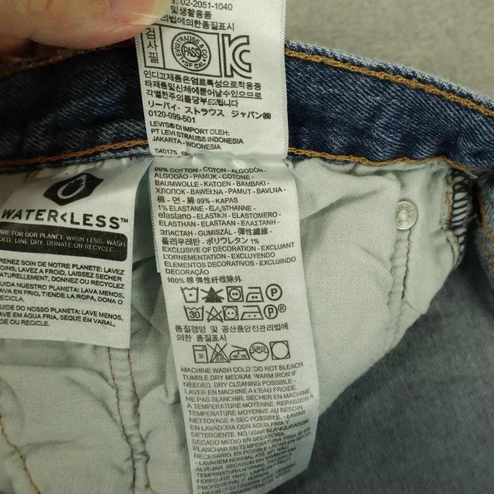 Levi's 541 Jeans Mens 36x34 Athletic Taper 5-Pocket‎ Flex Distressed Denim Blue